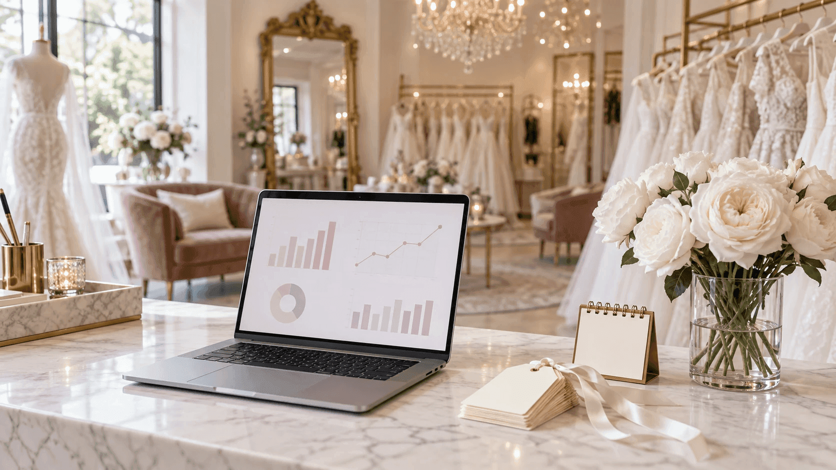 Header image for article Bridal Shop Reports: Which Numbers to Check, and When