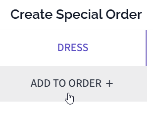 Adding additional items to a special order